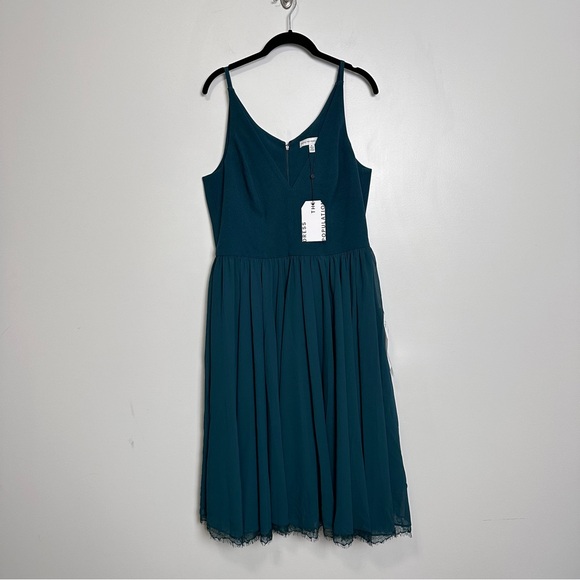 Dress The Population Alicia Dress Pine Green Size XL - Picture 5 of 11